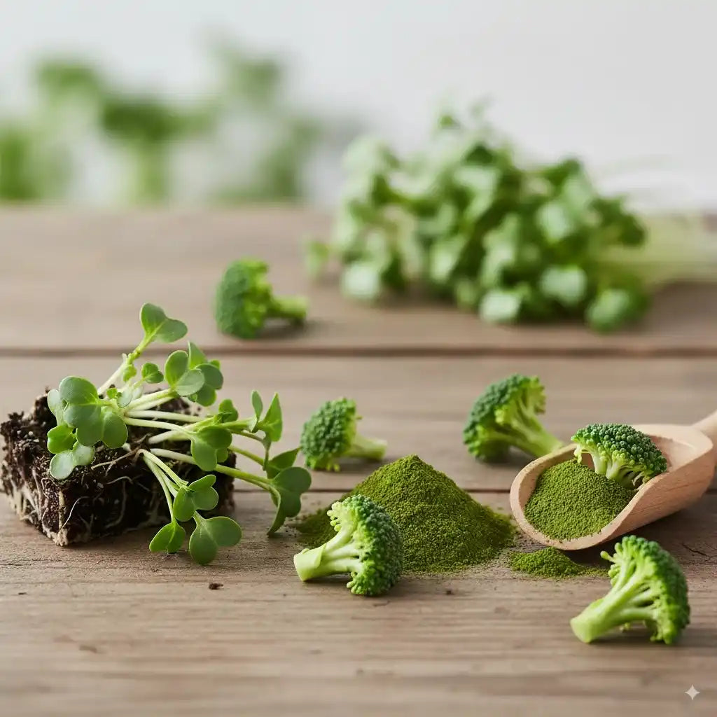 Broccoli Microgreens Powder - 28 serving (Natural Powerful detox & Anti-Cancer Support)
